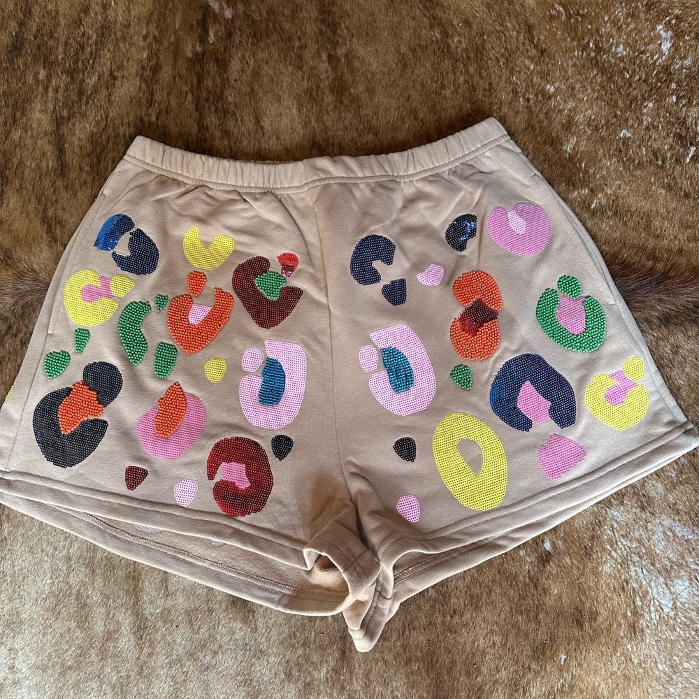QUEEN OF SPARKLES Colorful Patterned Shorts